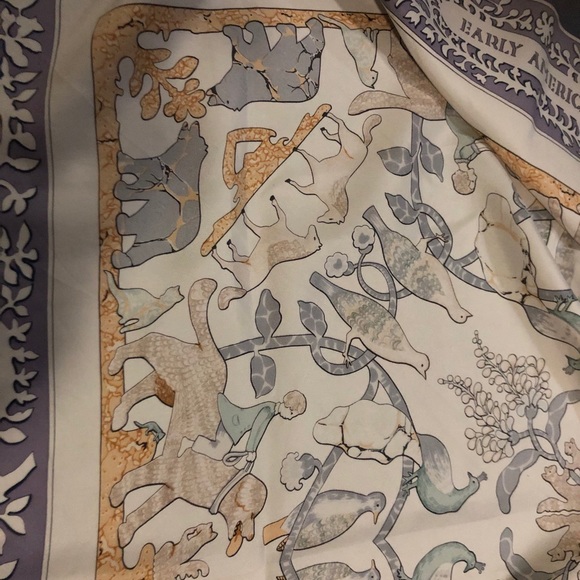 Hermes Silk Scarf- Premiers Americans - Picture 12 of 15